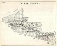 Gogebic County, Ironwood, Wakefield, Bessemer, Marenis, Watersmeet, Erwin, Dunham, Thayer, Hartley, Michigan State Atlas 1930c